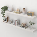 Heimlove 48 Inch Floating Shelves for Wall,Extra Long Wood Shelves Mounted Storage Hanging Shelf Invisible Bracket for Bedroo