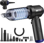 Car Vacuum Portable Cordless High Power Small Handheld Vacuum Cleaner 4-in-1 Compressed Air Duster & Air Blower & Pump Hand H