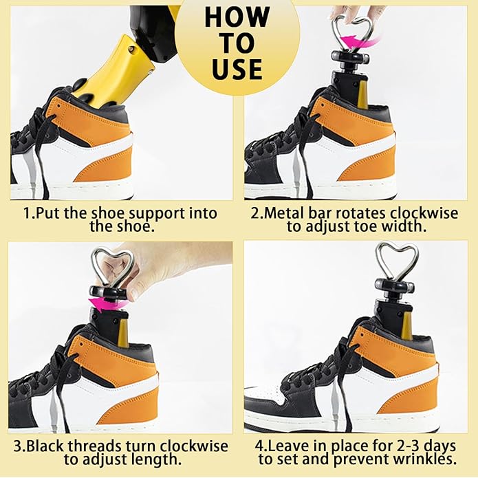 Shoe Stretcher Men and Women, Adjustable Boot Stretcher for Women Shoe Tree For Wide Feet, Shoe Expander