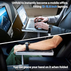 360° Rotating Car Table & Car Tray Desk for Round Cup Holder, Foldable Design & Easy Install, Car Accessories Compatible with Tesla