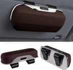 Evankin Universal Car Accessories Car Sun Visor Glasses Holder,Car Sun Visor Organizer Sunglasses Holder Clip On Sun Visor Secure Clip for Sunglasses