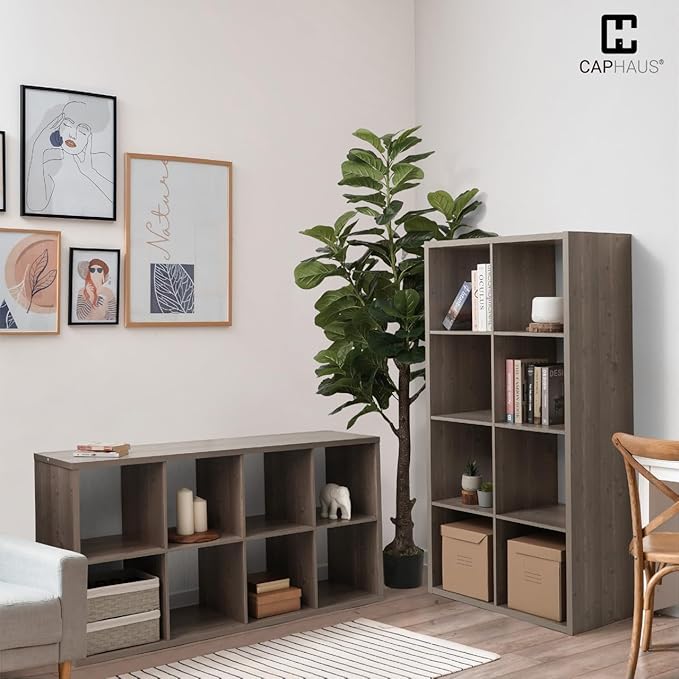 CAPHAUS Sturdy Room 13-Inch Cube Storage Organizer Shelf, with Extra Thick Exterior Edge, Open Storage Shelf Divider, Bookcas