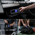 OlarHike Cordless Tire Inflator Portable Air Compressor, 150PSI Dual Power - 5400 mAh & 12V DC, Air Pump for Car Tires, Bike, Motorcycle, Bicycle, Electric Pump with LED Light & Digital Pressure Gauge