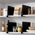 HBlife 6 Black Shelf Dividers, Vertical Purse Organizer for Closet Perfect for Sweater, Shirts, Handbags in Bedroom and Kitch