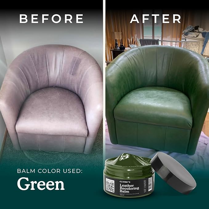 Clyde's™ Recoloring Balm | Non-Toxic Material Dye & Restorer for Furniture, Car Seats, & More | 23 Colors (Army Green, 50ML)
