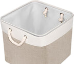 Univivi Fabric Storage Cubes 12 inch Cube Storage Bins with Rope Handles, Storage Baskets Cubes Organizer for Home Shelf Clos