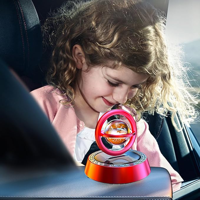 Kwak's Car Air Freshener Little Deer Solar Air Freshener Diffuser for Car Interior Dashboard Autorotation Decoration Accessor