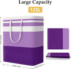 StorageRight Large Collapsible Laundry Basket Hamper with Easy Carry Handles，Freestanding Clothes Hampers for Laundry, Bedroo