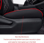 EKR Sienna Seat Covers for 2021-2026 Toyota Sienna XLE,XSE,Limited,Platinum,7 Seats,2nd Row Captain Chairs W/NO Legrest,Leath