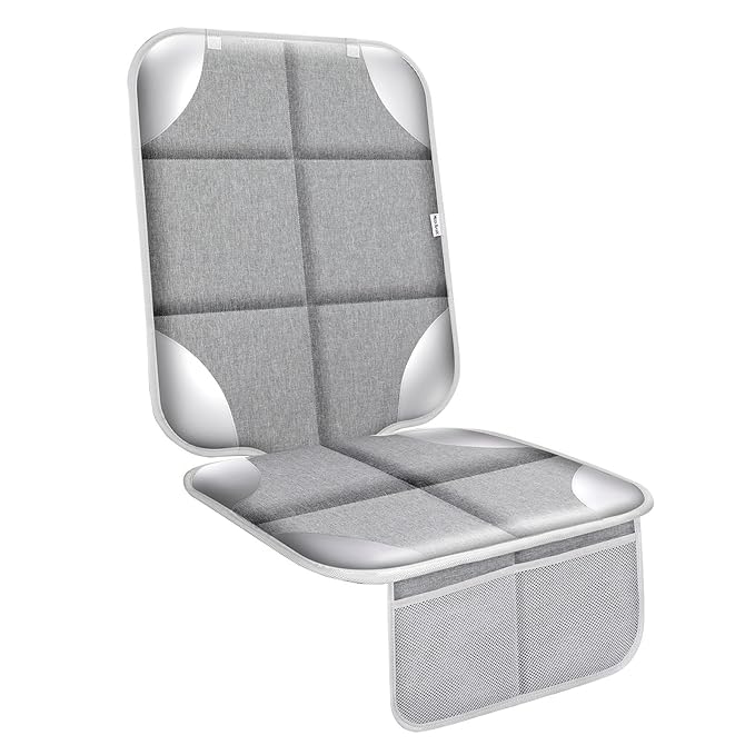 Meolsaek Car Seat Protector for Child Car Seat, Durable 600D Fabric Waterproof Car Seat Cover with Thick Pad Non-Slip Backing