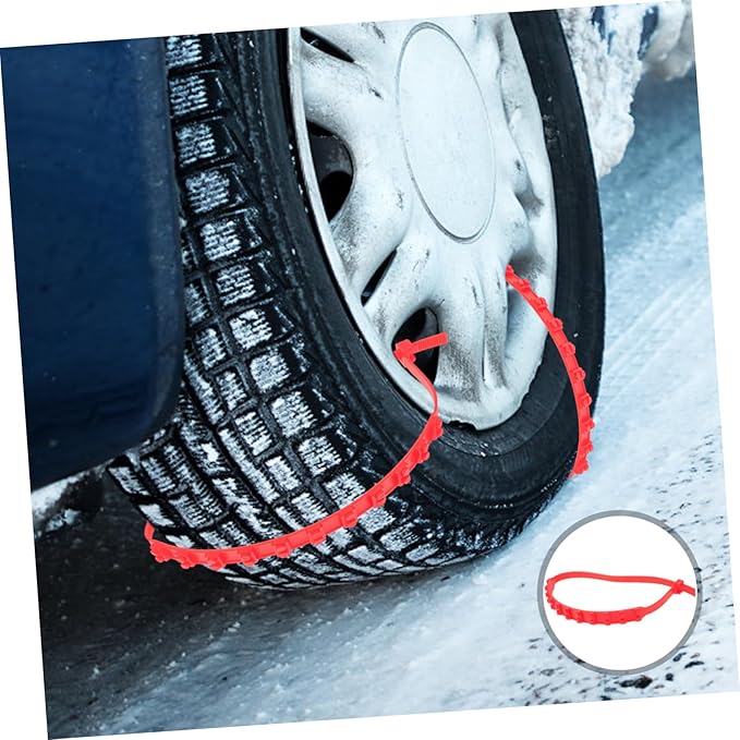 20Pcs Durable Car Snow Chains Skid Zip Tie Traction Devices for Trucks Electric Vehicles Cars Easy Installation Wide Fit for 