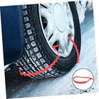 20Pcs Durable Car Snow Chains Skid Zip Tie Traction Devices for Trucks Electric Vehicles Cars Easy Installation Wide Fit for 