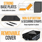 FORTEM Trunk Organizer For SUV Car Organizer and Storage, Collapsible Multi-Compartment Storage Bag Car Accessories for Women