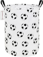 QUEENLALA Large Storage Basket,Laundry Hamper/Bathroom/Home Decor/Collapsible Round Storage Bin,Boys and Girls Hamper/Boxes/C