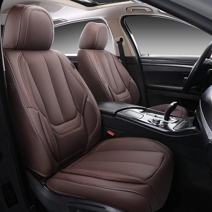 Coverado Seat Covers, Car Seat Covers Front Seats, Car Seat Cover, Car Seat Protector Waterproof, Car Seat Cushion Nappa Leat