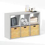 Furinno Cubic Closet Organizers and Storage, 6-Cube Closet Organizer, Open Shelf Closet Storage, Extra Thick Frame for Wardro