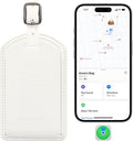 Luggage Tags Built-in Anti-Loss Tracker, Luxury Leather Luggage Tags for Suitcase, Travel Bags, Backpacks, Travel Organizer f