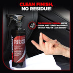 Carfidant Interior Cleaner – Removes Stains & Deep Cleans Car Seats, Leather, Fabric, Upholstery, Plastic, Dashboard & More -