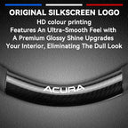 Customized Steering Wheel Cover Compatible with Acura, Premium Nappa Leather&Bright Carbon Fiber Texture Steering Wheel Cover, with Coasters and 3-in-1 USB Fast Charging Cable (Black)