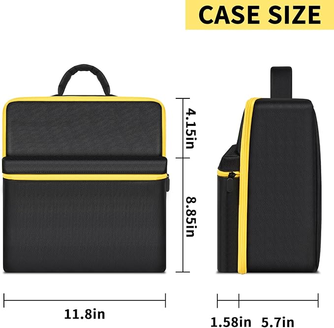 Car Jumper Starter Storage Bag Compatible with DEWALT DXAEJ14 Digital Portable Power Station Air Compressor, Carrying Case