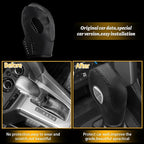 Car Gear Shift Cover Leather for Ford Fusion/Escape/Edge/Focus/Fiesta/Transit/EcoSport/C-Max Automatic Gear Shift Knob Cover 