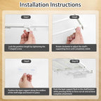 5 Pcs Closet Tension Shelf Rod Expandable Adjustable 10.83-18.3 inch Shelf Locker, Wardrobe Storage Organizer, Cabinet Layere