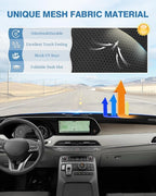 FIILINES Dash Cover for Hyundai Palisade Without HUD 2020-2025, Dashboard Cover Mat for Palisade Accessories Sunshade Nonslip