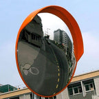 24 Inch Convex Mirror Outdoor, Security Driveway Mirror 24" PC Traffic Mirror Wide Angle with Adjustable Fixing Bracket for Garage, Warehouse, Blind Spot Mirror Indoor Outdoor 60CM