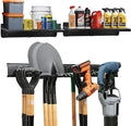 Heavy-Duty Garage Wall Storage System | Wall Mounted Tool Organizer Rack with Shelving | 10-Piece Mounting Kit | Includes 4x8