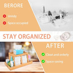 Three colors Bamboo Diaper Organizer, Wooden Diaper Caddy, Changing Table Organizer Storage Organizer, Nursery Baby Organizat