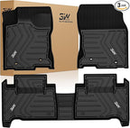3W Floor Mats Compatible for Lexus NX NX200t NX300 NX300h 2021-2015 TPE All Weather Floor Liners Custom Fit Floor Liner for Lexus NX All Models，1st & 2nd Row Mat Car Accessories，Black