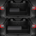 car organizers and storage for SUV,trunk organizer for sedan, leather foldable sleek box with lid,collapsible cargo bins, tool