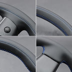 MEWANT Hand Stitched Steering Wheel Cover for Tesla Model 3 2017-2023 / Model Y 2020-2023 for Tesla Model 3/Y Accessories
