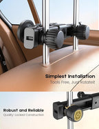 OHLPRO Magnetic Headrest Tablet Holder with 360° Adjustable Arm for Car Back Seat iPad Mount Fit for Magsafe Phones Tablet iPad Pro Air Mini Galaxy Tab and Devices, Road Trip Essentials for Kids