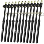 Dual Head Tire Pressure Gauge 10-150PSI, 12 Pcs Heavy Duty Semi Truck Tire Pressure Gauge 1-10 Bar, Air Pressure Gauge for Tires Extended Tube for Semi Truck, RV, Car, Motorcycle