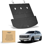 LASFIT Cargo Trunk Mat & Backrest Mats for Hyundai Palisade 2026 All Weather TPE Custom Fit Car Trunk Mats Cargo Liner & Seatback Mats Accessoires, Black