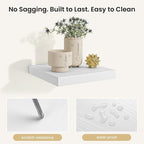 Fun Memories Rustic Floating Wall Shelves, Wall Mounted Wood Storage & Display Shelves for Bathroom, Bedroom, Living Room or 