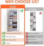 FENTEC 1 Pack Over-the-Door-Shoe-Organizers,Hanging Organizers with Large Pocket Shoe Holder Hanging Shoe Rack for Closet Sho