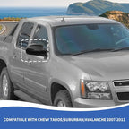 RAZPOY Rearview Mirror Cover Side Mirror Shell Trim Compatible with Chevy Silverado & Suburban & Tahoe & GMC-Yukon & GMC-Sierra & Cadillac Escalade 2007-2013, Carbon Fiber