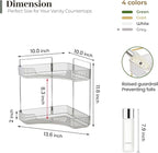Aveniee Corner Bathroom Counter Organizer, Bathroom Countertop Shelf Makeup Organizer for Vanity Perfume Tray for Corner Stor