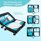 Compression Packing Cubes, Gonex Extensible Storage Mesh Bags Organizers