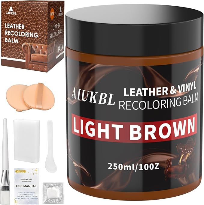 Leather Recoloring Balm, Leather Color Restorer, Leather Restorer for Couches, Leather Scratch Remover, Leather Scratch Repai