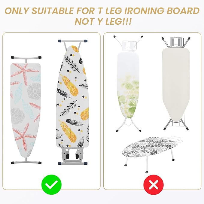 ORLESS Ironing Board Hanger Metal Wall Mount Iron and Ironing Board Holder, Laundry Room Decor and Storage with Large Storage