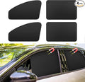 Car Curtains for Side Window - 4 Pcs Thicken Privacy Sun Shades Magnetic 100% Block Light Car Window Covers with Cooler Feeling (Thickset, 4pcs)