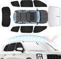 Sunsdrew 8PCS Windshield Sun Shade Kit for Kia Telluride 2020-2025 Full Privacy Side Rear Window Shade Cover Foldable Sun Visor Protector Blocks UV&Heat Telluride Interior Accessories