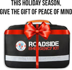 Always Prepared Premium Roadside Emergency Kit for Car - Car Safety Kit, Tools, First Aid, Visibility Gear & More - Perfect R