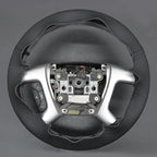 MEWANT DIY Hand Stitch Steering Wheel Cover for Chevy Silverado 1500 Avalanche Hive Embossed Faux Leather Steering Wrap