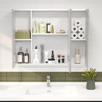 DICTAC Bathroom Medicine Cabinet with Mirrors 31.5x23.62 Inch Storage Cabinet with Mirror Wall Mounted Bathroom Mirror with A