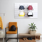 Yaocom 6Pcs Metal Hat Rack Display, Black, Wall Mounted, Multifunctional Storage for Slatwall, Grid, Pegboard, Home Retail Sh