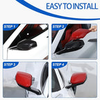 Door Rear View Mirror Cover Cap Compatible with Chevrolet Corvette C8 2020-2026, ABS Side View Mirror Cover, Auto Door Rearview Mirror Protective Trim Cap 2Pcs (Red)